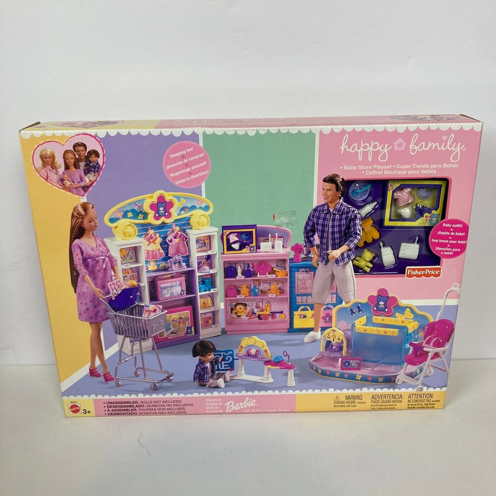 Vintage 2002 New Mattel Barbie Happy Family Baby Store Playset B0231 Brand New